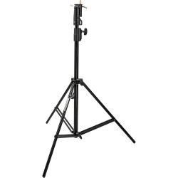 Manfrotto Alu Cine Air-Cushioned Stand with Leveling Leg Black, 7 Feet, 008BUAC