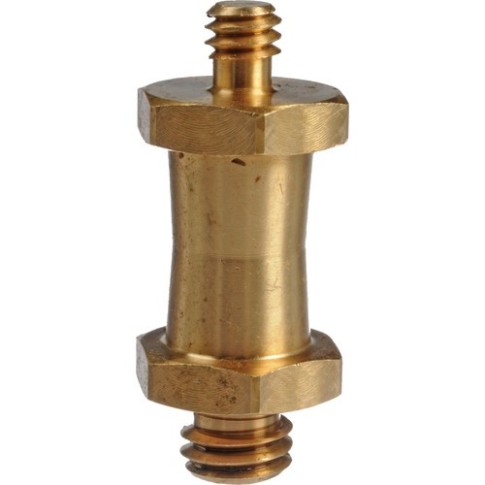 Manfrotto Reversible Short Stud, with 3/8 inches & 1/4 inches 20 Threads Brass, 037