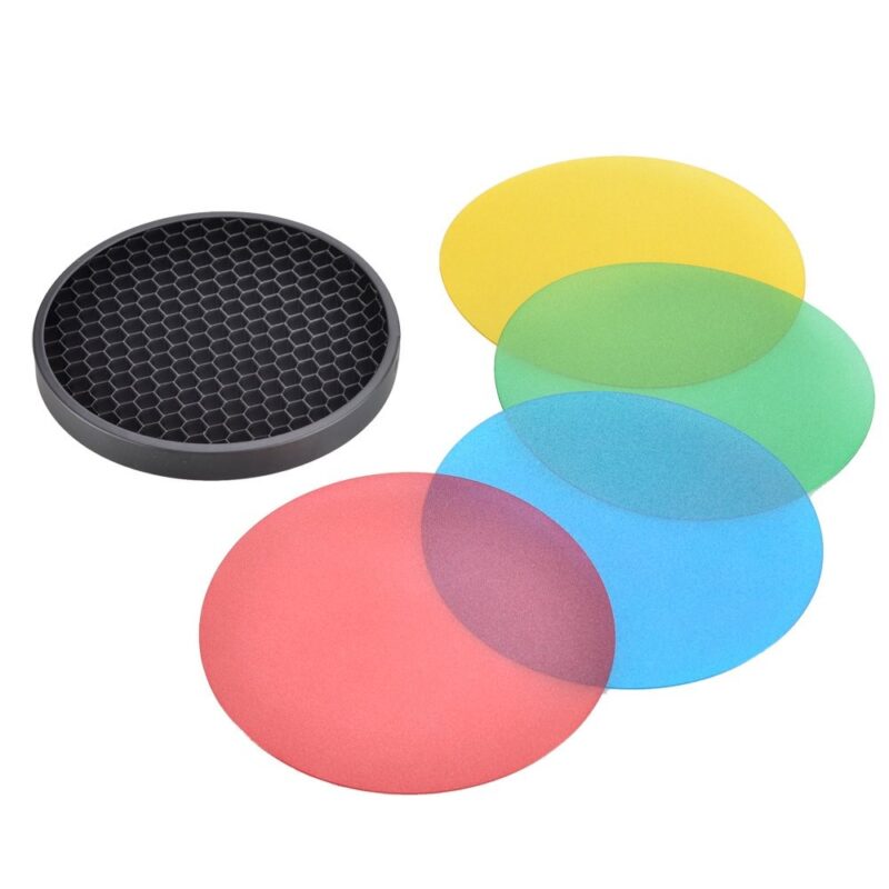 GODOX  COLOUR FILTER GEL PACK WITH AD-S12 HONEYCOMB GRID FOR WITSTRO AD360 AD360II AD200, AD-S11