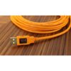 Tether Tools CU5454 USB 3.0 Male Type-A to USB 3.0 Micro-B Cable (15ft, Orange), TetherPro Superspeed