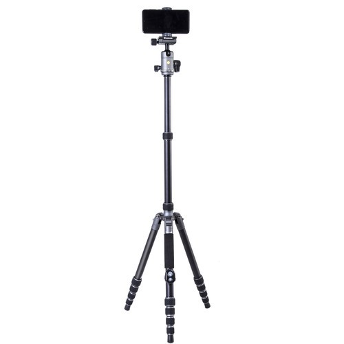 Vanguard Aluminum Tripod/Monopod with BH-120 Ball Head, Smartphone Connector, and Bluetooth Remote, VEO3GO265HAB