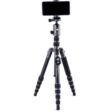 Vanguard Aluminum Tripod/Monopod with T-50 Ball Head, Smartphone Connector and Bluetooth Remote, VEO3GO235AB