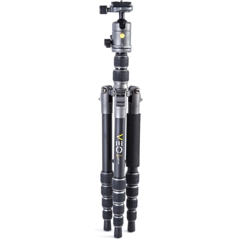 Vanguard Aluminum Tripod/Monopod with T-50 Ball Head, Smartphone Connector and Bluetooth Remote, VEO3GO235AB