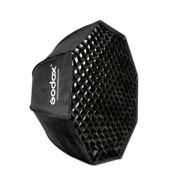 Godox Octa 80cm Umbrella Softbox with Velco Grid & Elinchrom Adpater, SB-UEE80