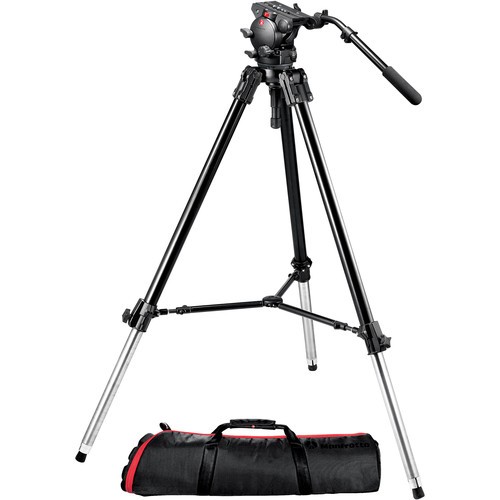 Manfrotto 526-1 Fluid Video Head with 528XBK Tripod & Carrying Bag 526,528XBK-1