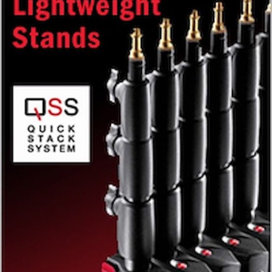 Manfrotto Alu Master Air Cushioned Light Stand Quick Stack 3-Pack Black, 1004BAC-3