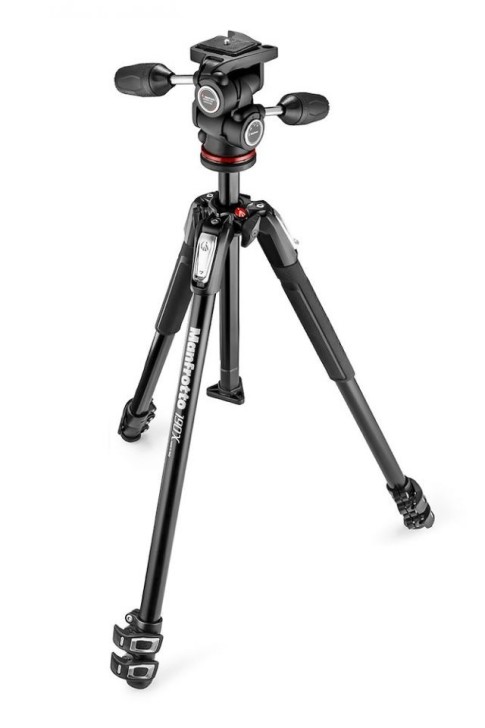 Manfrotto 190X Tripod with 804 3-Way Head and Quick Release Plate MK190X3-3W1