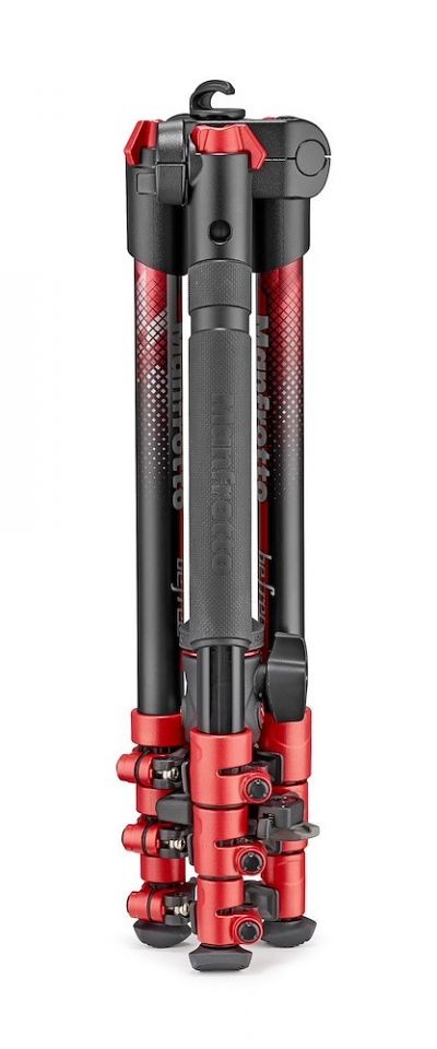 Manfrotto BeFree Color Aluminium Travel Tripod Kit, Red MKBFRA4RD-BH