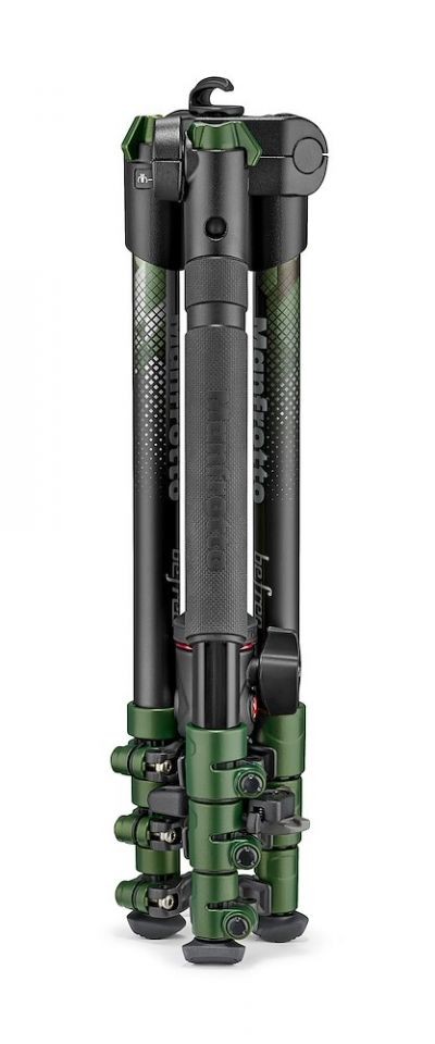 Manfrotto BeFree Color Aluminium Travel Tripod Kit, Green MKBFRA4GR-BH