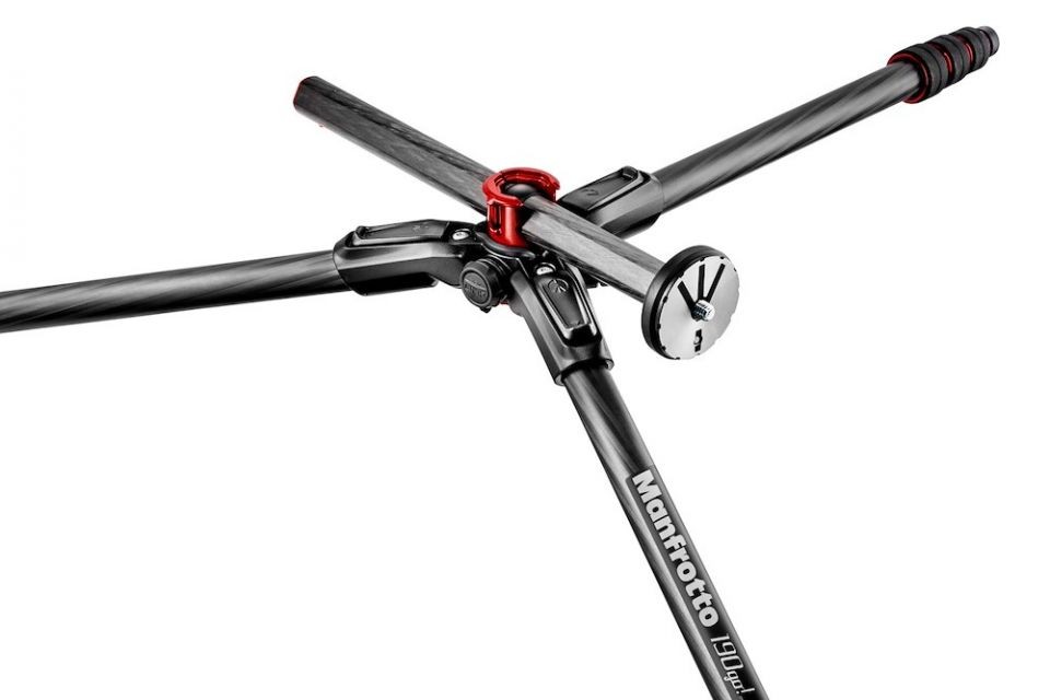 Manfrotto 190 Go! Carbon Fiber 4-Section Tripod with Head, MK190GOC4TB-BH