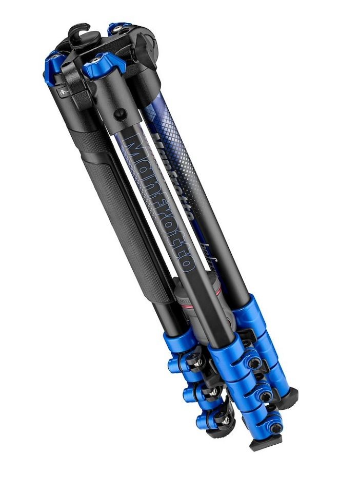 Manfrotto BeFree Color Aluminium Travel Tripod Kit, Blue MKBFRA4BL-BH