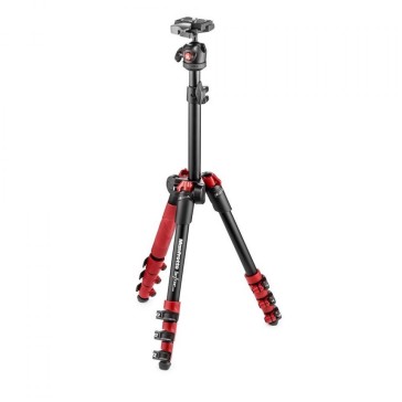 Manfrotto BeFree One Aluminium Travel Tripod with Head Red, MKBFR1A4R-BH