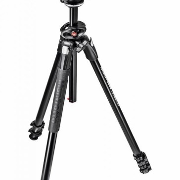 Manfrotto 290 Dual Alu 3-Section Tripod Kit with 496RC2 Ball Head, MK290DUA3-BH