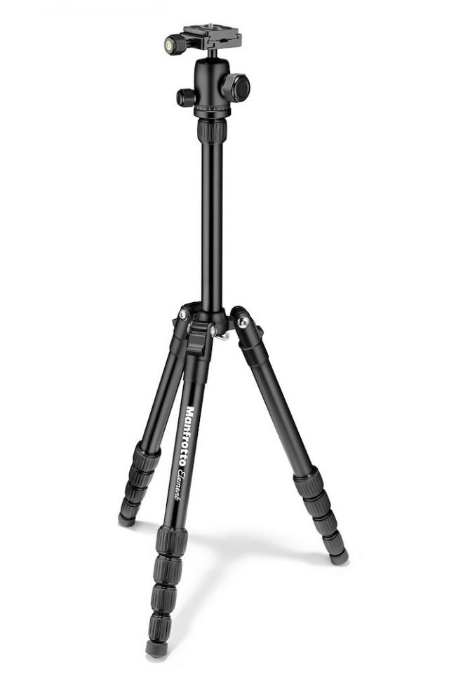 Manfrotto Element Traveller Tripod Small with Ball Head Black, MKELES5BK-BH