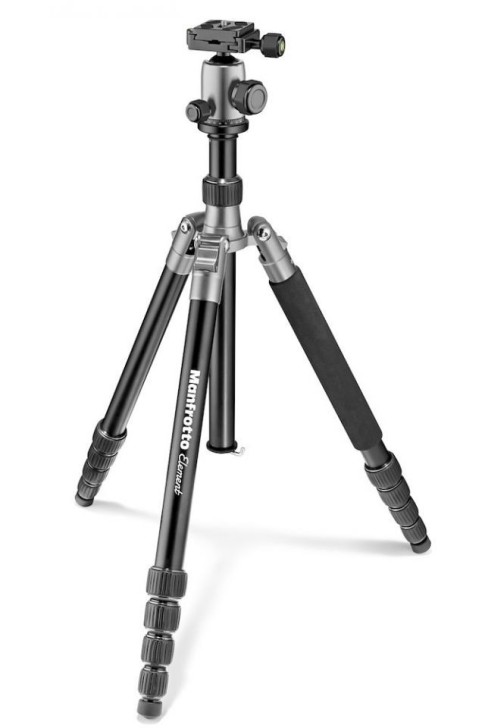 Manfrotto Element Traveller Tripod Big with Ball Head Grey, MKELEB5GY-BH