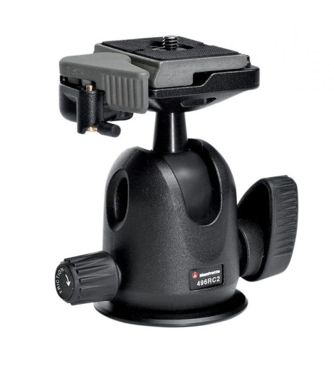 Manfrotto Compact Ball Tripod Head with RC2 Quick Release Plate 496RC2