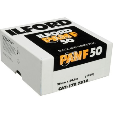 Ilford Pan F PLUS Black And White Negative Film (35MM Roll Film, 100' Roll),  1707814