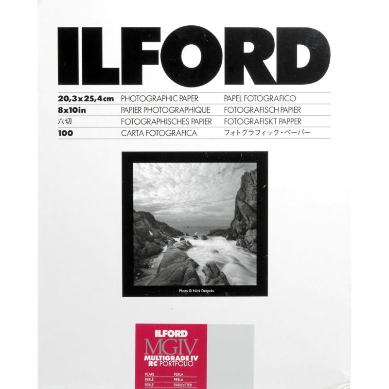 Ilford Multigrade IV RC Deluxe Paper (Pearl, 8 X 10", 100 Sheets), 1171334