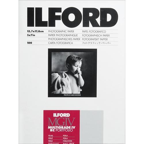 Ilford Multigrade IV RC Deluxe Paper (Pearl, 5 X 7", 100 Sheets), 1171301