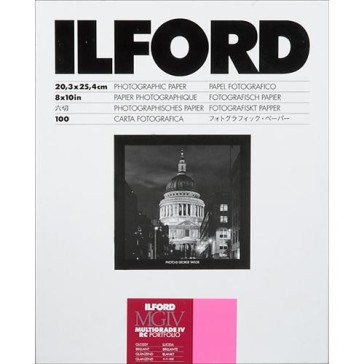 Ilford Mutigrade IV RC Deluxe Paper (Glossy, 8 X 10", 100 Sheets), 1171246