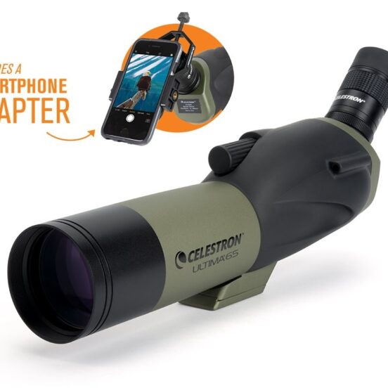 Celestron Ultima 65 - 45 Degree Spotting Scope With Smartphone Adapter, 52348