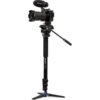 Benro Series 4 Aluminum Monopod with 3-Leg Locking Base and S4 Video Head, A48FDS4