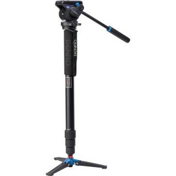 Benro Series 4 Aluminum Monopod with 3-Leg Locking Base and S4 Video Head, A48TDS4