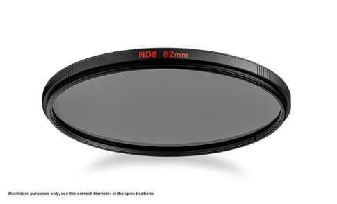 Manfrotto Neutral Density 8 Filter with 72mm Diameter MFND8-72