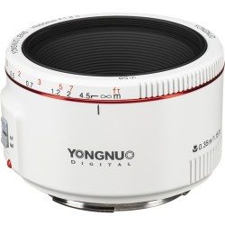 Yongnuo  F1.8IIC Lens for Canon EF White, YN50mmF1.8IIC