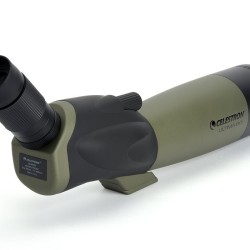 Celestron Ultima 80-45 Degree Spotting Scope and Smartphone Adapter Kit Angled Viewing, 52350