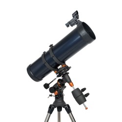 Celestron Astromaster 130EQ Telescope W/ Phone Adapter & T-Adapter/Barlow Lens, 32044
