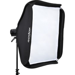 Godox S2 Bowens Mount Bracket with Softbox, Grid & Carrying Bag Kit 31.5 x 31.5 Inches, SGGV8080