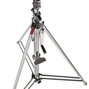 Manfrotto Geared Wind-Up Stand with Safety Release Cable, Chrome Steel, 087NW
