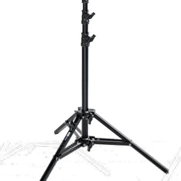Avenger Baby Alu Stand 25 with Leveling Leg Black, 8.2 Feet A0025B