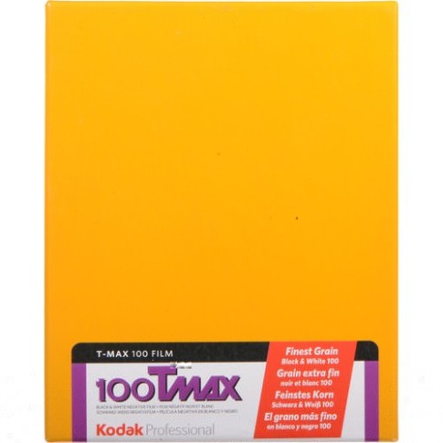 Kodak Professional T-Max 100 Black and White Negative Film 4 x 5inche 10 Sheets, 1006873