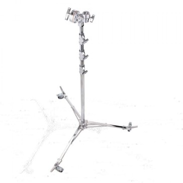 Avenger Overhead Stand 58 with Braked Wheels Chrome Plated19 Feet A3058CS