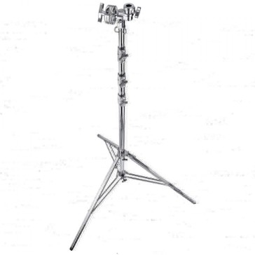 Avenger Overhead Steel Stand 65 with 2 Leveling Legs Chrome-plated, 21 Feet A3065CS