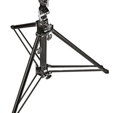 Manfrotto Follow Spot Stand with Leveling Leg Black 4.8 Feet, 070BU