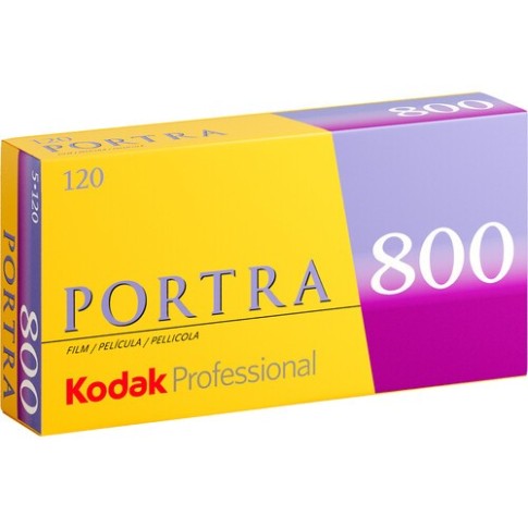 Kodak Professional Portra 800 Color Negative Film 120 Roll Film 5-Pack, 8127946