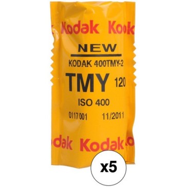 Kodak Professional T-Max 400 Black and White Negative Film 120 Roll Film 5-Pack, 8568214