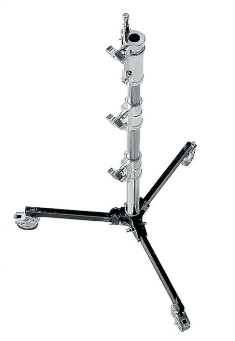 Avenger Roller Stand 12 with Folding Base Chrome Plated Black 3.9 Feet A5012