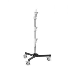 Avenger Roller Stand 12 with Folding Base Chrome Plated Black 3.9 Feet A5012