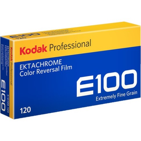 Kodak Professional Ektachrome E100 Color Transparency Film 120 Roll Film 5-Pack, 8732100