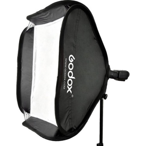 Godox Square Softbox 60cm X 60cm with S-Type Bowens Mount Flash Bracket Kit SFUV6060