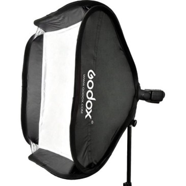 Godox S-Type Elinchrom Mount Flash Bracket with Softbox Kit (80x80cm)