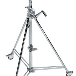 Avenger Wind-Up 39 Stand with Braked Wheels Chrome Plated 12 Feet, B6039CS