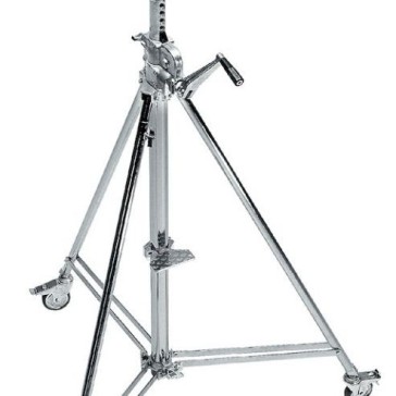 Avenger Wind-Up 39 Stand with Braked Wheels Chrome Plated 12 Feet, B6039CS