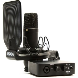 Rode Complete Studio Kit with AI-1 Audio Interface NT1 Microphone SMR Shockmount and Cables, NT1 + AI-1