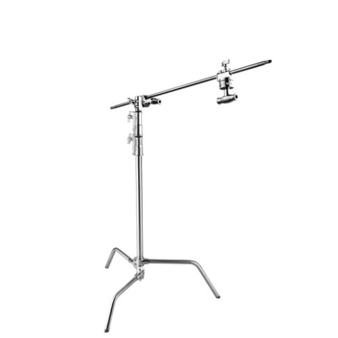 E-Image LCS-01, 4.5 Feet Photography Light C-Stand, Detachable Base, Grip Kit & Extension Arm with Payload 20 Kg