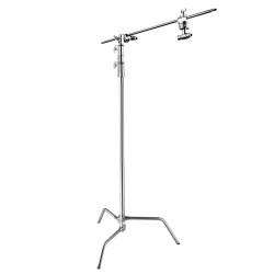 E-Image LCS-03, 9.5 Feet Photography Light C-Stand, Detachable Base, Grip Kit & Extension Arm with Payload 20 Kg
